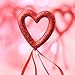 Factory Direct Craft Package of 12 Romantic Red Glitter Covered Foam Heart Picks for Valentines Day, Parties, and Crafting