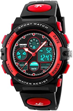 Kid's Digital Watch Outdoor Sports 50M Waterproof Electronic Watches Alarm Clock 12/24 H Stopwatch Calendar Boy Girl Wristwatch