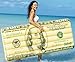 Coconut Float's Pool Floats; Reversible, $100 Bill, $1 Bill, 7 Ft.