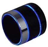Novpeak LED Wireless mini Bluetooth Speaker with FM Radio and TF Card Slot for Home Car iPhone Samsung IOS Android Smart Phone and Tablet PC