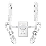 Twin Extension Cord Power Strip, 12 Feet Double