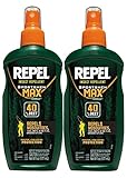Mosquito Repellent By Repel Sportsmen Max | Best Deet Formula | Safely Repels Flying Insects Bugs Gnats Mosquitoes | Great For Any Outdoor Indoor Use | 12-Ounces Value Pack | Two 6-Ounce Spray Pumps