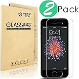 (2 Pack) iPhone 5s Screen Protector,VINSO TECH iPhone 5s Tempered Glass Screen Protector,0.26mm 9H Hardness, Featuring Ultra Clear, Anti-Scratch,Bubble Free
