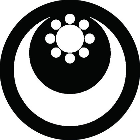 Amazon 家紋シール 月に九曜星紋 布タイプ 直径40mm 6枚セット Ns4 1052 着物 通販