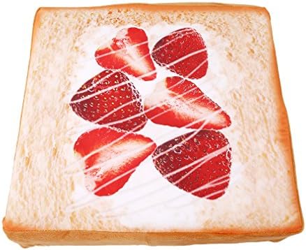 Iumer Pet Cat Bed Mattress Soft Cartoon Bread Toast Cushion Mat Soft Cat Small Dog Bed