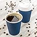 Restaurantware-12 Ounce Disposable Coffee Cups, 500 Ripple Wall Hot Cups For Coffee - Lids Sold Separately, Rolled Rim, Midnight Blue Paper Insulated Coffee Cups, For Hot Coffee, Tea, And More