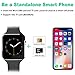 Bluetooth Smart Watch With Camera Sim Card Slot Touch Screen Smartwatch Unlocked Cell Phone Watch Sports Smart Wrist Watch For Android Phones Samsung Sony IOS (X-Black)
