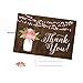 Hadley Designs - Modern Cute Flower Matte Blank Thank You Note Card Stationery For Wedding, Bridesmaid Bridal or Baby Shower, Teachers, Appreciation, Religious, Business - (4 x 6) - 50 Set