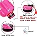 QuiFit Motivational Gallon Water Bottle - with Straw & Time Marker BPA Free Large Reusable Sport Water Jug with Handle for Fitness Outdoor Enthusiasts Leak-Proof(Hot pink,1 gallon)