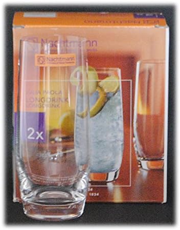 2x Natchmann Julia Paola Longdrink (Highball) Glasses - Marc Aurel - Lead Crystal 24% - 80366