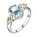 iLH® Clearance Rings,ZYooh 2018 Women Natural Gemstones Birthstone Bride Wedding Engagement Princess Rings Jewelry Gift (Blue, 9)
