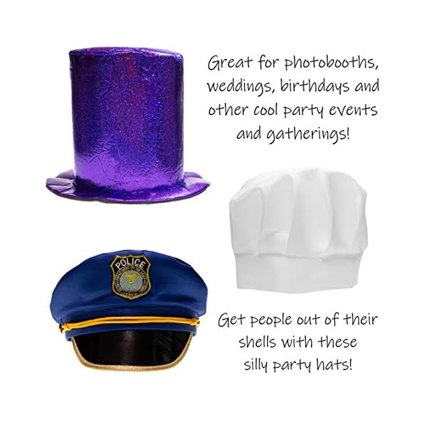 Assorted Party Hats Set of 6 Funny 