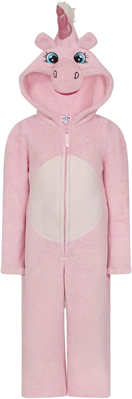 Nifty Kids Novelty Animal All In One Fleece Luxury Sleepsuit