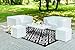 Green Decore Lightweight Outdoor Reversible Plastic Rug Nirvana, Black/White