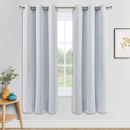 Amazon Com Pony Dance White Window Curtains Grommets Top