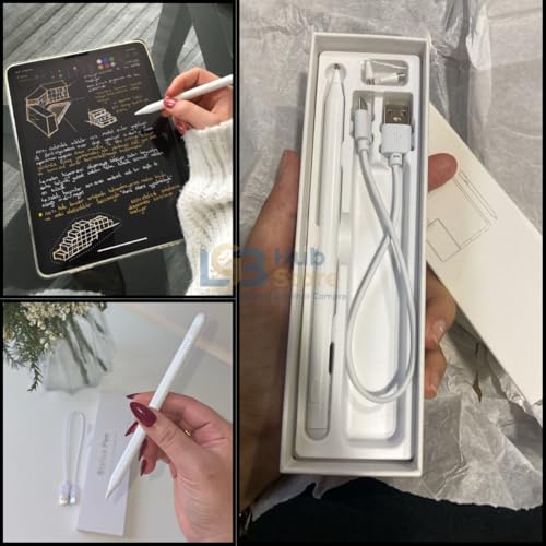 Caneta Stylus Touch Universal Ponta Fina iPad Tablet Celular USB-C Android | precisão compatibilidade universal carregamento rápido indicadores em led