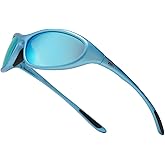 TIJN Sports Sunglasses for Men Women UV400 Wraparound Cycling Running Golf Motorcycle Glasses, Large Outdoor Shades, Vanta