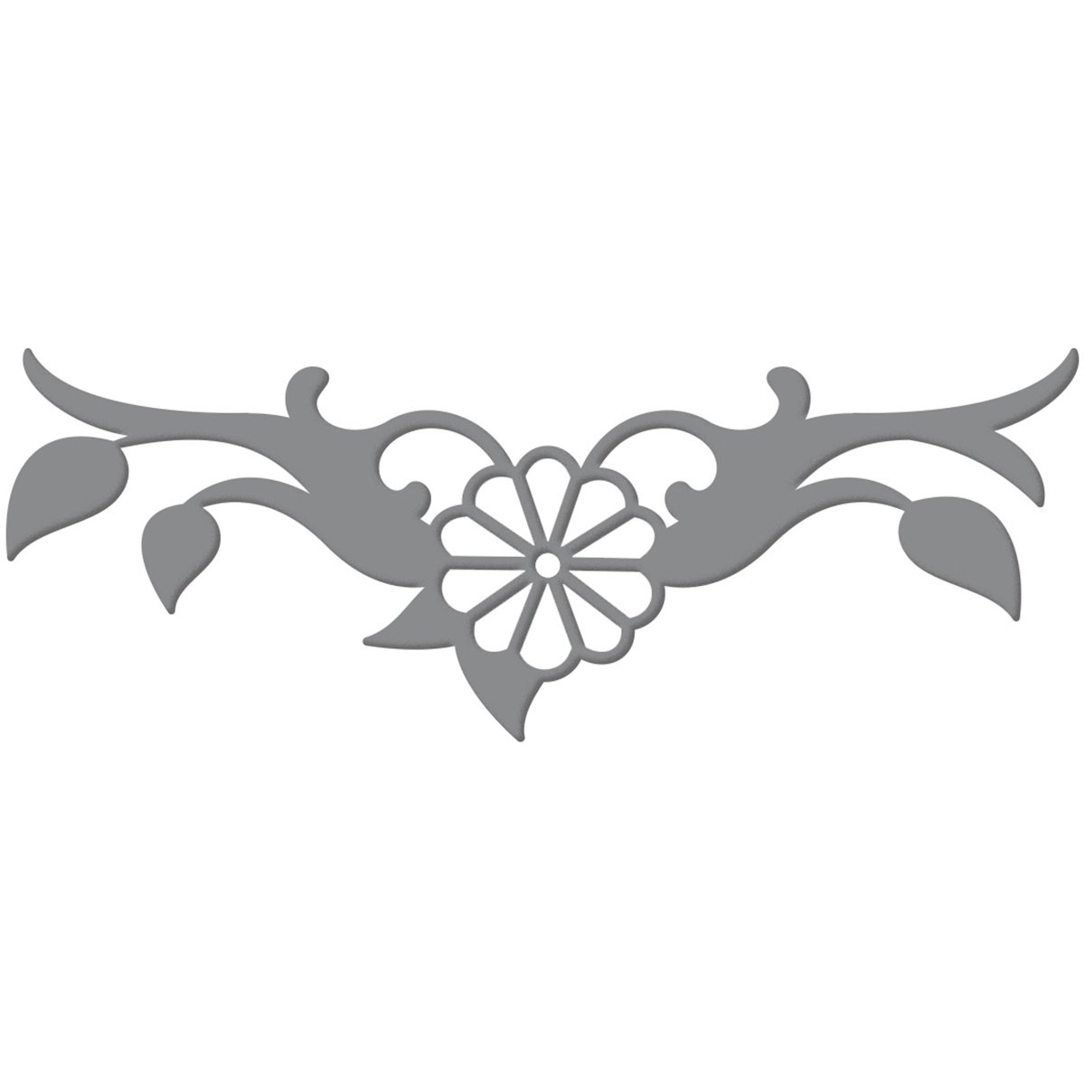 Art Deco "Flower & Leaves" Die and Header Card