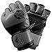 Hayabusa Fightwear Tokushu Regenesis 4oz MMA Gloves, Black/Grey, Medium