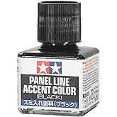 TAMIYA Panel Line Accent Color 40ml Black TAM87131 Plastics Paint Enamels