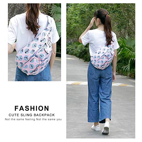 KAMO Sling Backpack - Rope Bag Crossbody Backpack Travel Multipurpose Daypacks for Men Women Lady Girl Teens