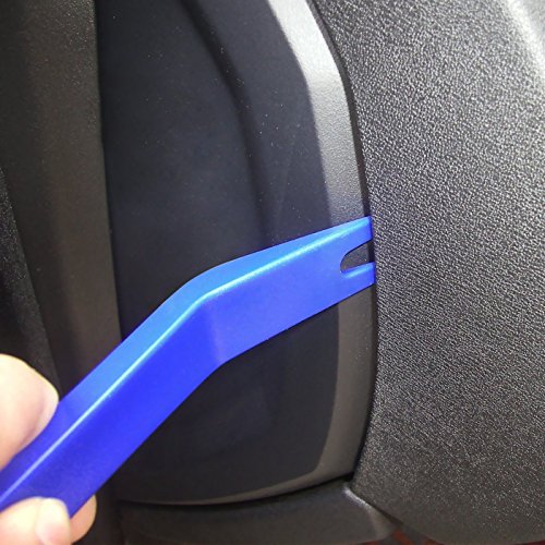 CandyHome 11 Pcs Auto Trim Removal Tool Kit, Car Trim Audio Radio Door Panel Removal Pry Tool for Installing and Removing Fasteners, Clips, Trims, Molding (Blue)