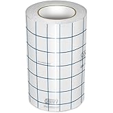VViViD Vinyl Transfer Tape Roll Clear with Blue Alignment Grid Application Tape for Signs Crafts Decals Medium Tack (6in x 50ft)