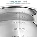 FineDine Premium Grade Stainless Steel Mixing Bowls With Comfortable Grip Handle (Set of 3) Modern Nesting Bowls Set with Measurement Marks, Easy Pouring Spout, Skid Free Bottom 1.5-2 - 2.5 Quart