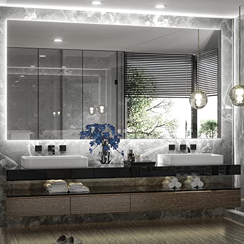 TETOTE 72 X LED Backlit Bathroom Mirror