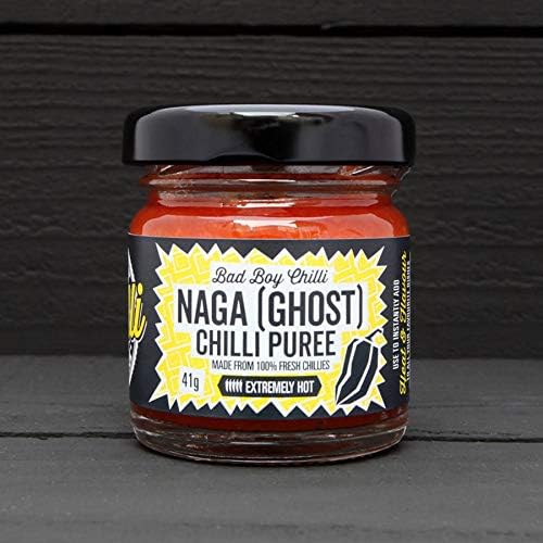 Bad Boy Chilli Mash - Naga (Ghost) Chilli Puree 100% Fresh Chillies 41g