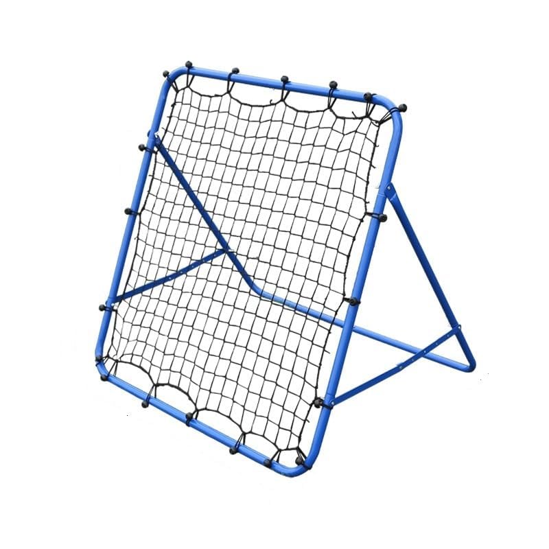 Tour Rebounder Net Practise Football Training Net Soccer Kickback Target Goal Pro for Children Kids Play Teaching Equipment Adjustable Portable Soccer-Door 62cm*62cm (bright blue, 62x62x50)
