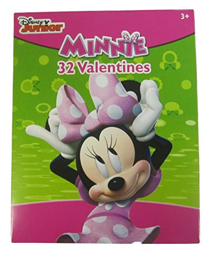 Minnie Mouse Valentine Cards (32 Cards) with Bonus Minnie Mouse Mailbox Bundle