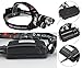 Benran Waterproof LED Headlamp Headlight Rechargeable Head Flashlight Lamp with 3 Xm-l T6 4 Modes Outdoor Sports Hiking Camping Riding Fishing Hunting (Super bright)