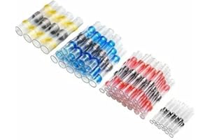 120Pcs Waterproof Solder Seal Heat Connector Shrink Butt Connectors Lug Terminals Electrical Wire Car Insulated Terminal