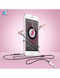 NASUDAKE A1 Plus   Auriculares estéreo con función de cancelación de ruido para iPhone X, 8 8 Plus (oro rosa)