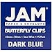JAM Paper Butterfly Paper Clips - Dark Blue Paperclips - 15/pack