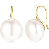 Pearl Earrings for Women Minimalist Pearl Drop Earrings Elegant Leverback Dangle Earrings Wedding jewelry Bridesmaid Gifts