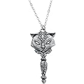 Alchemy Gothic Sacred Cat Vanity Women's Necklace Silver Colour