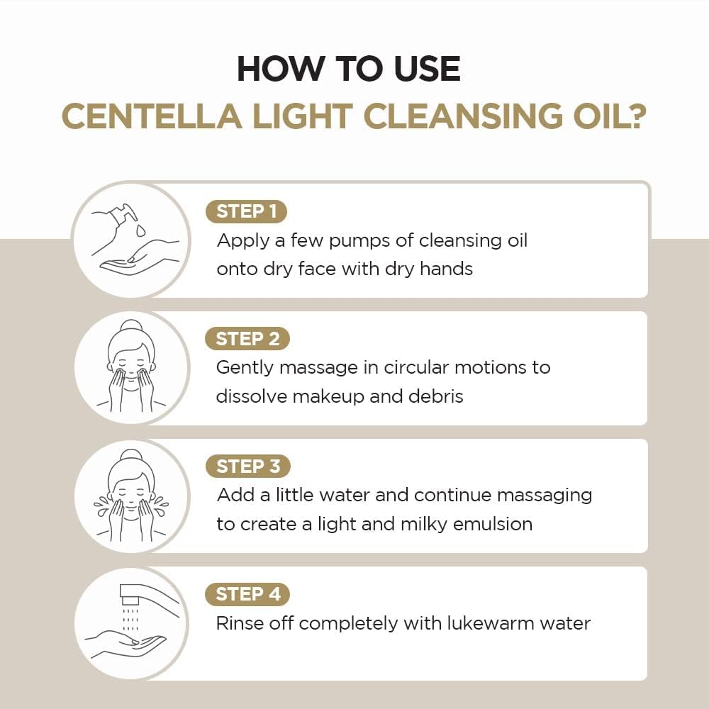 SKIN1004 Madagascar Centella Ampoule 3.38fl.oz (100ml) and Light Cleansing Oil 6.76fl.oz (200ml) Bundle
