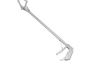 Totority Reptile Tongs Snake Grabber Tool Lock,59-inch Aluminum Alloy，Easy to Carry, Foldable and Light with Zigzag Wide Jaw, Stainless Steel Professional Outdoor Catch