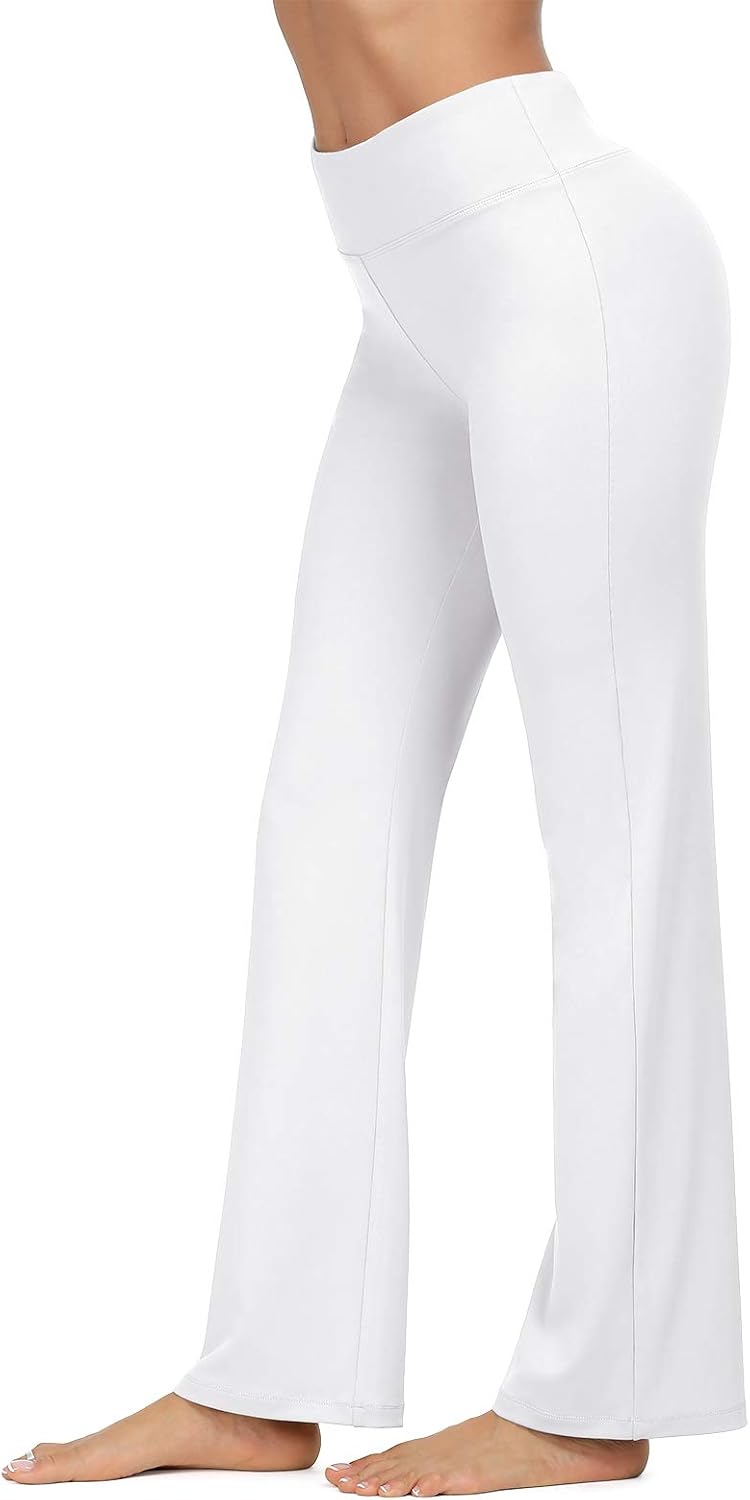 VIISHOW Women's Boot-Cut Yoga Pants Tummy Control Workout Non See-Through Bootleg Yoga Pants: Clothing