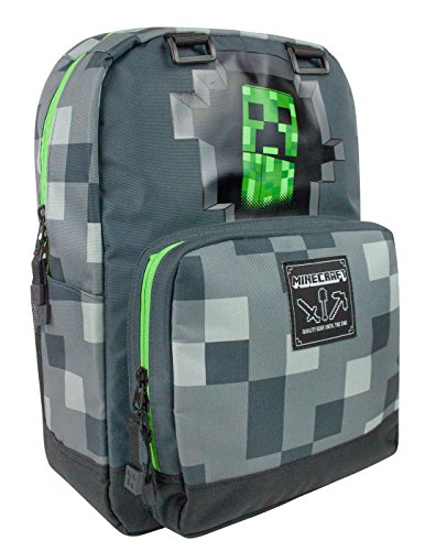 Minecraft creeper inside backpack