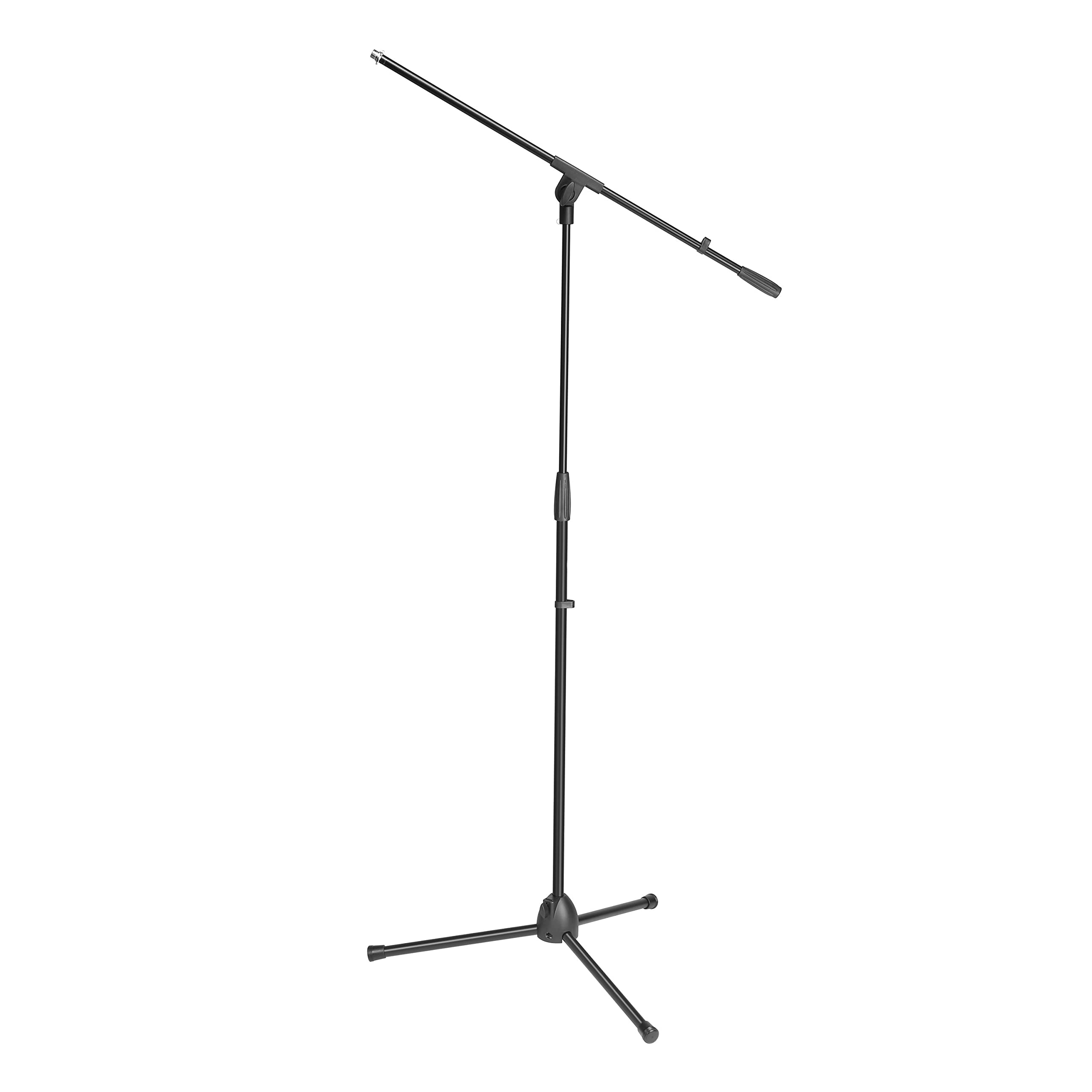 Adam Hall Stands S 5 BE - Microphone Stand with Boom Arm, Black
