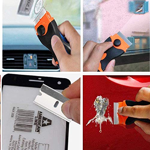 Razor Blade Scraper, Double Edge Window Scraper Tool with 10 Razor