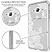 Skmy Galaxy J3 Case, Galaxy J3V Case, Shockproof Hard PC+ TPU Bumper Case Scratch-Resistant Cover for Samsung Galaxy J3 V/J36V, Galaxy Sky/Sol, Galaxy Amp Prime, Galaxy Express Prime (Lace Flower)