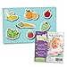 Sweet Baby Carrot Disposable Placemats For Kids Of All Ages For Sanitary Meals & Snacks, 60 Counts (3 Packs of 20 Pieces Each) Adhesive Bottom Safe & BPA Free Fun Table Topper