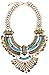 Paxuan Womens Antique Silver/Gold Alloy Vintage Boho Bohemia Turquoise Necklace Ethnic Tribal Beaded Coin Choker Necklace Chunky Statement Necklace (Antique Gold)