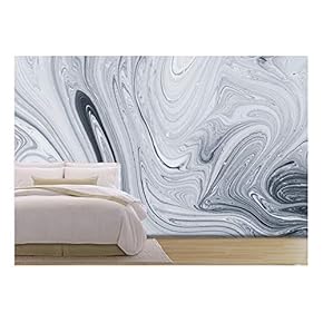 Abstract Pattern, Traditional Ebru Art. Painting on Water, Followed by Paper Prints - Removable Wall Mural | Self-Adhesive Large Wallpaper - 66x96 inches