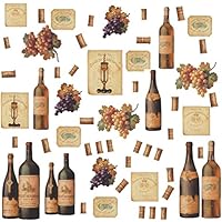 Lunarland WINE BOTTLES 56 BiG Wall Stickers Dining Room Decor Kitchen Bar Decals Labels