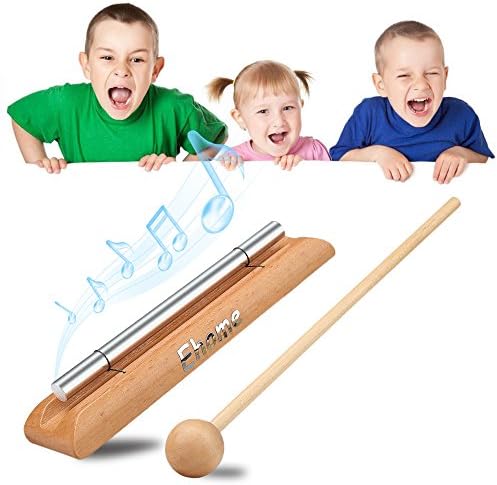 Wooden Meditation Chime Instrument with Mallet - Sound Rod for Yoga and Prayer